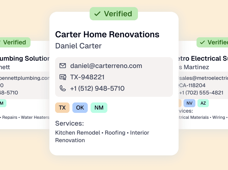 Verified Customer Data